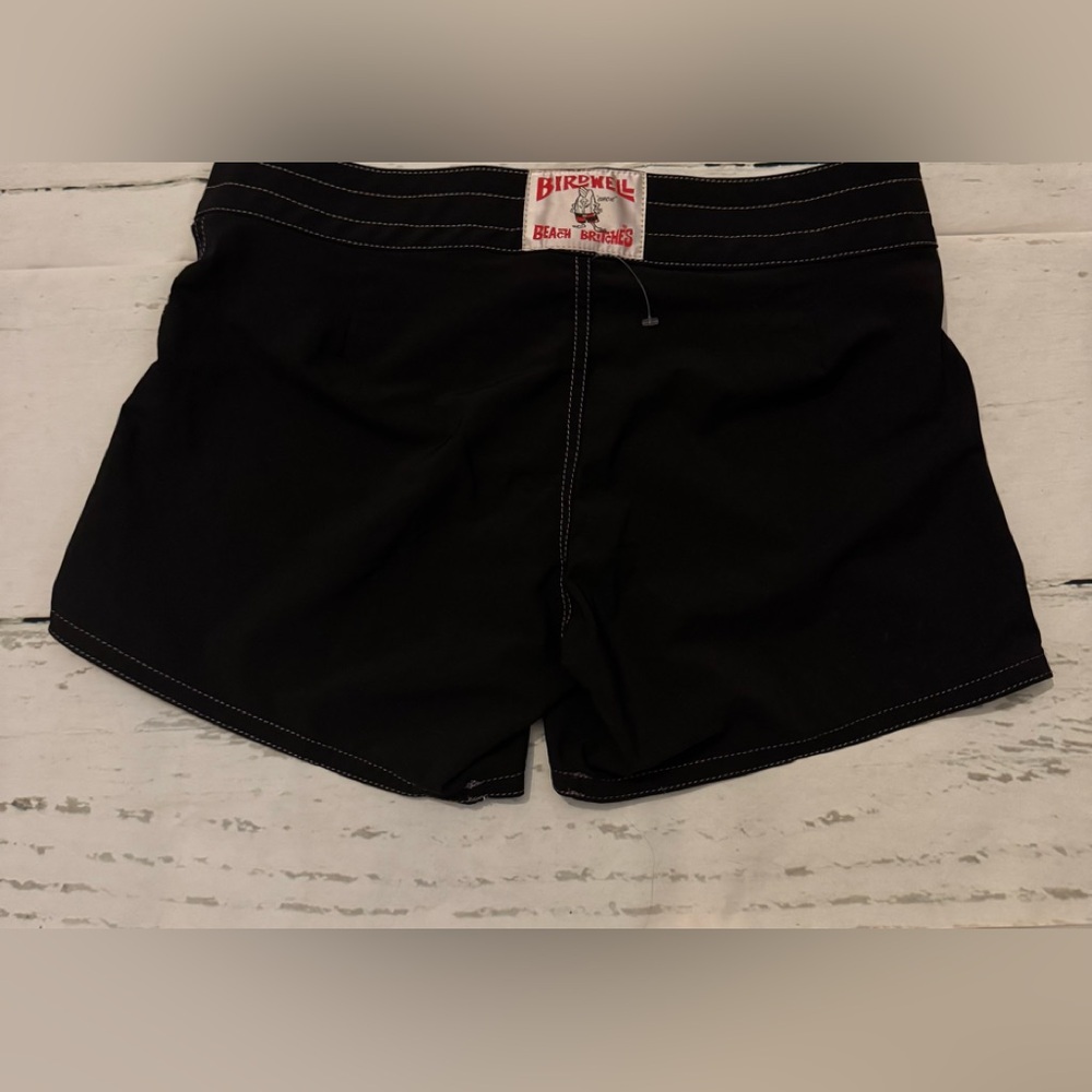 Women's Black Lace-Up Shorts - Picture 3 of 5